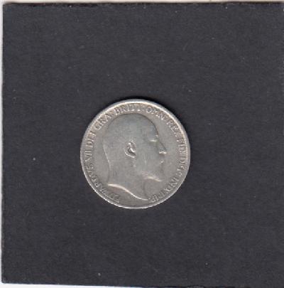Beschrijving: 6 Pence  EDWARD VII